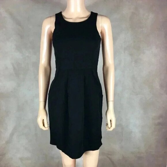 THEORY Black Sleeveless Dress with Pockets Size 0 - Picture 1 of 11